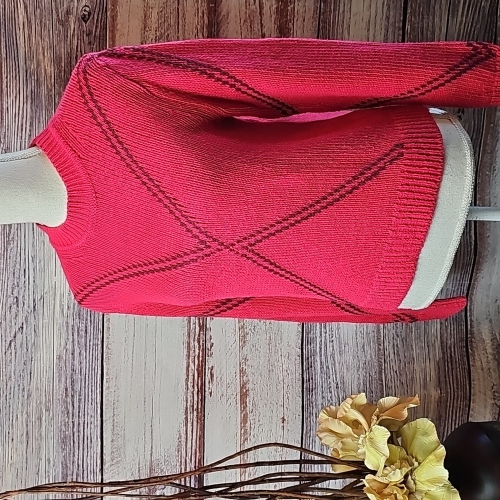 BANANA REPUBLIC DARK PINK LONG SLEEVE PULLOVER CREWNECK SWEATER